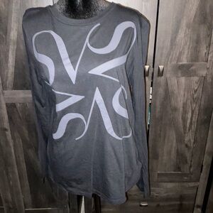 Simply Vera Vera Wang Charcoal Long Sleeve Tee